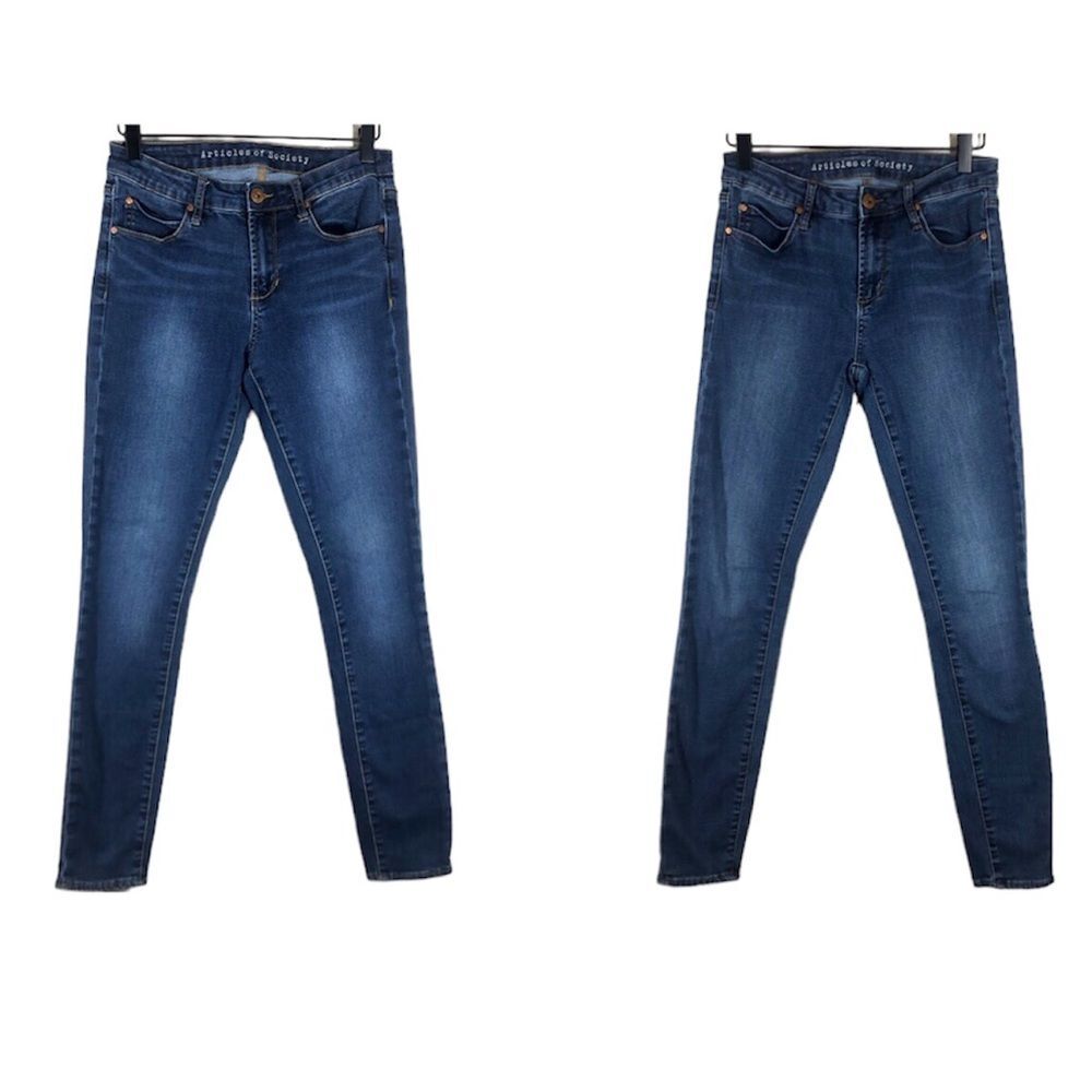 Articles of Society Sarah Skinny Jeans Bundle Of Two Soft Stretch Denim Size 27